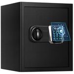 ToruKeep 50L Fireproof Steel Security Safe Box – Digital Keypad, Smart Anti-Theft Alarm, Removable Shelves, Combination Lock, Type-C Backup, Fire Document Bag for Home Office Hotel (35x31x45cm)