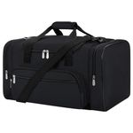 Sports Duffel Bag 20 inch for Travel Gym with More Pockets - Black