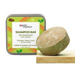 Earth Rhythm Shikakai Shampoo Bar for Hairfall | Contains Shikakai, Curry Leaf, Reeta & Amla Extracts | Men & Women | Sulphate & Paraben Free (Tin Packaging) - 80 gm