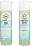 HONEST Purely Simple Fragrance-Free Shampoo + Body Wash | Tear-Free Baby Shampoo with Naturally Derived Ingredients | Sulfate- & Paraben-Free Baby Bath | 10 Fl Oz (Pack of 2)