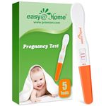 Easy@Home 5 Pregnancy Test Strips for Early Detection, Highly Sensitive 10mIU/ml First Response Early Pregnancy Test HCG Test