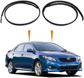 MIYIMORE 2Pcs Roof Drip Molding Weatherstrip Fit for Toyota Corolla 2009-2013，Left & Right Side Roof Trim Seal Kit Replace 75555-02110 75556-02120