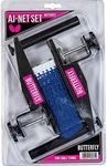 Butterfly AJ Table Tennis Net Set – The AJ Net Set Fits Table Tennis Tables up to 1.75 inches Thick – Length of the Net Set is 72 inches – Adjustable Height and Tension