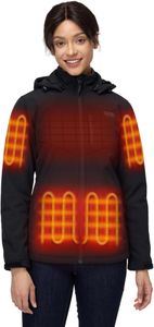 ORORO Women’s Heated Jacket, Black, Medium – Battery Powered Outerwear