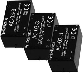 AZDelivery 3 x 220 V à 3,3 V Mini Adaptateur d'alimentation Compatible avec Arduino et Raspberry Pi incluant Un E-Book!