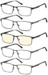 EYECEDAR 5-Pack Reading Glasses Men