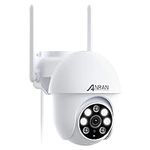 ANRAN 5MP Security Camera Outdoor with Auto Tracking, CCTV Camera Systems Wireless with 360°, Home Security WiFi Camera, Sound-Lights Alarm, Color Night Vision, 2-Way Audio, Motion Detection, P3 Max