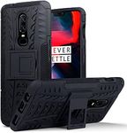 SkyTree Heavy Duty Dazzle Shockproof Rugged Kickstand Back Cover for OnePlus 6/1+6 / One Plus 6