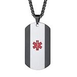 PROSTEEL Medical Alert Dog Tag Includes Custom Engraving