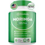 Moringa Powder Capsules - 800mg of Pure Nutrient-Rich Moringa Powder - A Natural Green Antioxidant Superfood - Supports Energy, Skin Health