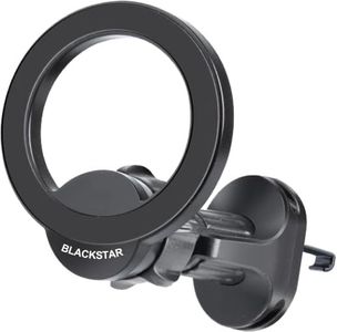 Blackstar Air-Safe Vent MagSafe Compatible 540° Angle Rotation-Enabled Magnetic Mobile Phone Holder for Car AC Vent/Phone Mount Stand Compatible with iPhones and All Mobiles