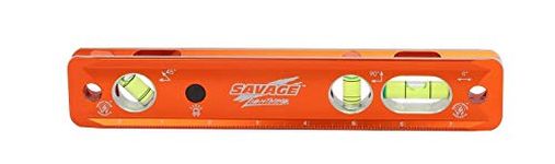 Swanson Tool TLL049M 9-Inch Lighted Torpedo Level with 2 Energizer Batteries and Neodymium Magnets