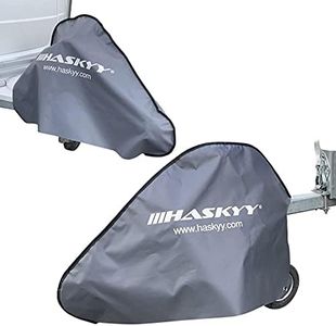 Haskyy Housse de Timon Remorques I 90 x 60 cm I Universelle Housse de Protection pour Caravanes I Couverture de remorquage Housse pour Tête d'attelage de Caravane Remorque