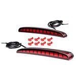 Astra Depot Compatible with 2017-2020 Honda Civic Hatchback LED Rear Bumper Reflector Brake Tail Fog Lights