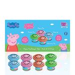 ToyMagic Peppa Pig Dough with 2 in 1 Moulding Lid Pack of 8 Tubs 50gm Each|Soft Water Based Dough|Fun with Dough|Non-Toxic|for Kids 3 Years+|Art & Craft Activity|Birthday & Return Gifts|Made in India