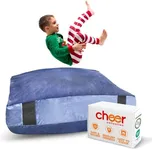 Cheer Collection Sensory Crash Pad for Kids, Crash Mat for Kids and Adults with Washable Cover, Crash Pillow, Landing Pad, Giant Bean Bag with Vent Holes, 5��’ x 5’ Feet