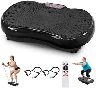 Wacloud Vibration Plate Exercise Machine – 99 Speed Whole Body Workout Vibration Platform with Resistance Bands & Remote, Weight Loss & Home Fitness Equipment (Normal)