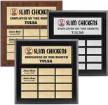 Perpetual Plaque, Custom Employee of the Month Appreciation Award (12 Plate (12x12"))