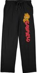 Garfield Logo Men's Black Sleep Pajama Pants-Large