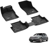 3W Floor Mats Compatible for Volkswagen Golf 2020-2024 TPE All Weather Custom Fit Floor Liners for VW Golf, Black