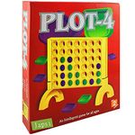 JAPSI Plot 4 Game for Kids | Get 4 in A Row Game | Best Way to Learn Spellings | Improves Intelligence & Concentration for 2 Players | Fun Game for Kids | Word Making Game | 5 Years & Above Multicolor