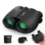 DRANBOL 20X25 Small Binoculars for Adults and Kids, Large Eyepiece Binoculars for Bird Watching Easy Focus, Pocket High Powered Opera Glasses for Concert, Cruise Ship, Travel Must Have