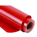 DINOVIN | Red HTV Vinyl Rolls | Heat Transfer Vinyl | 20inch x 40inch | HTV Vinyl PU for Shirts, Iron on Vinyl for Cricut & Cameo | Easy to Cut & Weed for Heat Vinyl Design