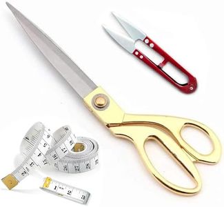 Omnia® Dressmaking Office Shears Dressmakers Scissors, Best for Cutting Fabric Leather Paper Heavy Duty High Carbon Steel (Right-Handed). Available in 3 Sizes 8.5" 9.5" and 10.5" (10.5 Inch)