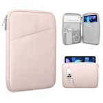 TiMOVO 9-11" Tablet Sleeve for iPad Air 11 Inch 2024,iPad Pro 11 Inch 2024,iPad 10.2 2021-2019, iPad 10th 2022,iPad Air 5/4 10.9,Galaxy Tab S9/S8/A8/A7,Protective Bag with Pocket, Pink