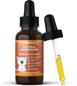 Natural Dewormer for Cats | Herbal Blend with 3 Powerful Medicinal Herbs | 100% Natural | Supports Gut & Intestinal Health | Gentle Yet Effective
