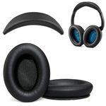 Replacement QC15 ear pads / QC2 ear pads and V2 QC15 Headband pad / QC2 Headband pad Cushion Compatible with Bose QuietComfort 15 (QC15) and Bose QuietComfort 2 (QC2) Headphones (Black)