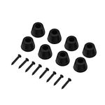 Speaker Spike Feet Kit, 8 Pcs 30x20mm Rubber Isolation Feet Anti-Vibration Base Pad Stand for Speaker Guitar Subwoofer Amplifier w/Screws