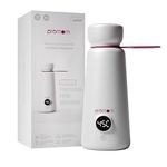 Promom Portable Milk Warmer for Baby | 2-in-1 Bottle & SS Flask Compatible | Heats 120ml in 3 Minutes | Precise Warming | Multiple Temp