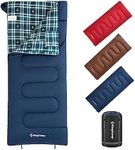 KingCamp Sleeping Bag 4 Season in Cotton Flannel Sleeping Bags for Adult Kids Junior Lightweight Winter Warm Envelope Style for Hiking Backpacking Camping Traveling Indoor Outdoor