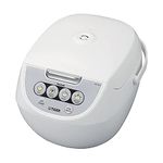 Tiger JBV-A18U-W 10 Cup (Uncooked) Micom Rice Cooker with Food Steamer & Slow Cooker, White