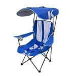 Kelsyus Original Canopy Folding Arm Chair in Royal Blue