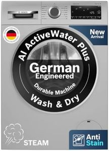 Bosch 12 kg (Washer),7kg (Dryer) 5 Star Front Load Fully Automatic Washer Dryer Machine,AI ActiveWater,Inbuilt heater,14 Wash Programs,66L Large Drum,SoftCare Paddle,Silver,WNA2740SIN(2026 model)