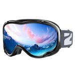 ZIONOR Lagopus Ski Snowboard Goggles UV Protection Anti fog Snow Goggles for Men Women Adult Youth