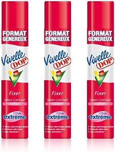 VIVELLE DOP Fixer Spray Coiffant Extrême Format Généreux 300 ml - Lot de 3