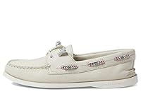 Sperry Women's A/O 2-Eye Boat Shoe, Offwhite, 12 M US