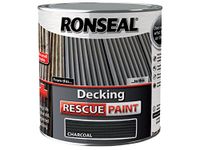 Ronseal DRPCH25L 2.5 Litre Decking Rescue Paint - Charcoal