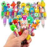 HNSYYF Multicolor Pen in One - 4-in-1 Cute Pens for Kids - 24 Ballpoint Pens for Birthdays and Children's Parties - Fun Gifts Assorted Lnk Kawaii Pens