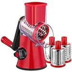 LucGee Rotary Cheese Grater with Ha