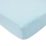 American Baby Company Heavenly Soft Chenille Fitted Crib Sheet for Standard Crib and Toddler Mattresses, Blue, for Boys and Girls