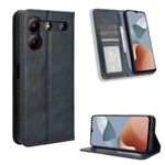 COMAKU ZTE Blade A54 Case Leather - Flip Cover Protection magnetic Phone Case wallet with Card Holder - Blue
