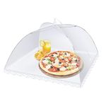 Flexzion Food Cover Tent - Pop Up Mesh Screen Net Umbrella Covers Keep Out Flies, Bugs, Mosquitos, Wasps Pefect for Outdoor Picnic, BBQ, Camping, Fruit Dinner Protection, Reusable and Collapsible