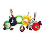 Rainbow Designs Very Hungry Caterpillar Large Activity Toy - Stimulating Baby Sensory & Early Development Toy for Babies & Toddlers - Textured Musical Toy With Rattle