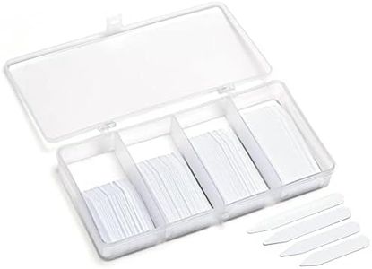 200 Plastic Collar Stays For Men Dress Shirt in 4 Various Sizes In Clear Plastic Divided Box