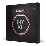 D'Addario NYXL45130 Nickel Wound Bass Guitar Strings, Grey, 5-string Regular Light, 45-130, Long Scale