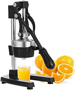 CROSSEWIN Commercial Heavy Duty Countertop Hand Press Manual Juicer Squeezer Fruit Crusher Machine for Orange Citrus Lemon Lime Grapefruit and Pomegranate Black